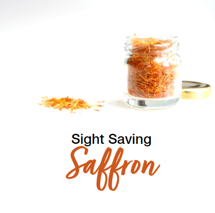 Saffron in a jar with title