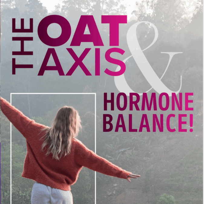 Image of a woman balancing in the forest